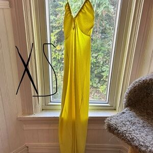 American Eagle Outfitters Yellow Maxi Dress